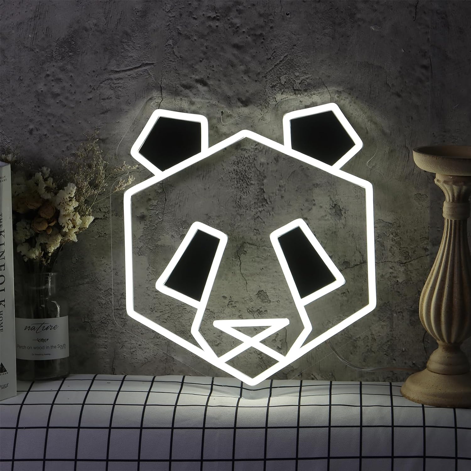 Panda Neon Sign USB Dimmable L - Zoo Party Games review and price