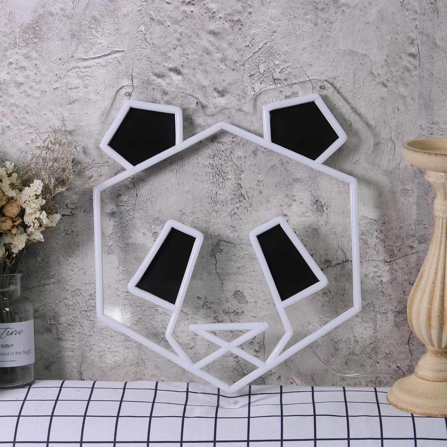 Panda Neon Sign USB Dimmable L - Zoo Party Games review and price