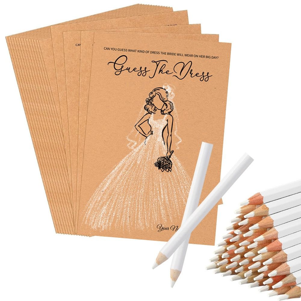10Pcs Guess The Dress Bridal S - Party Games Bridal Shower review and price