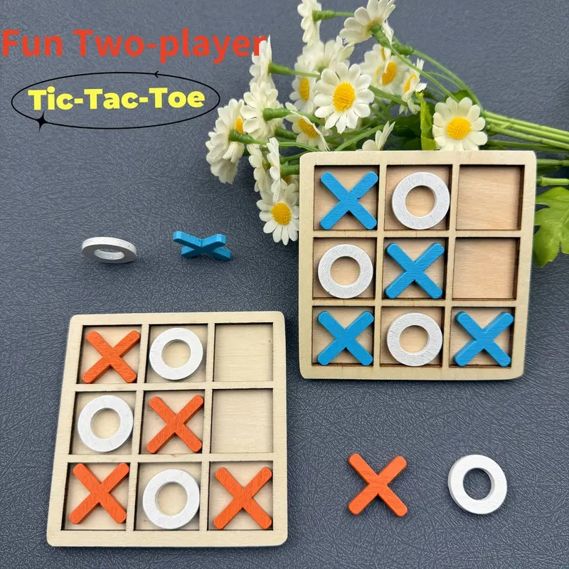 Wooden Tic Tac Toe Puzzle Game - Party Games Easter For Family review and price
