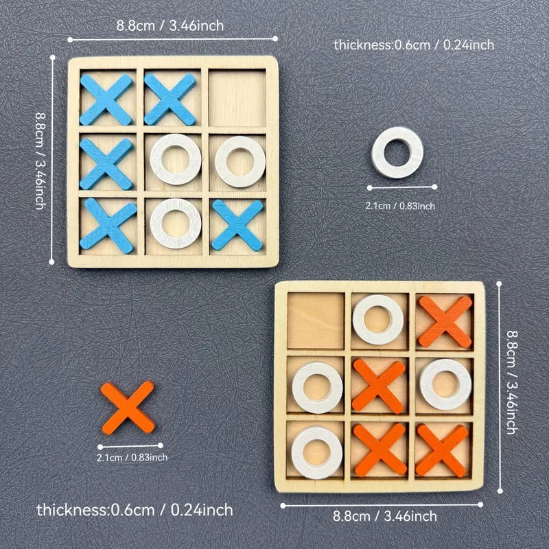 Wooden Tic Tac Toe Puzzle Game - Party Games Easter For Family review and price