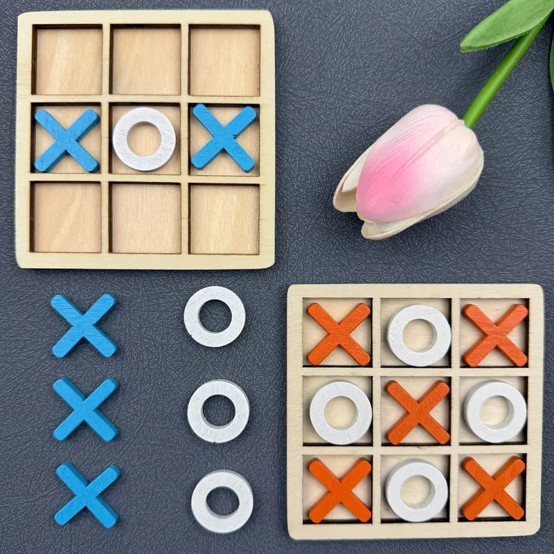 Wooden Tic Tac Toe Puzzle Game - Party Games Easter For Family review and price