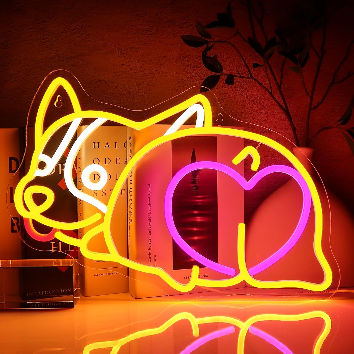 Corgie Dog Neon Sign USB Power - Zoo Party Games review and price